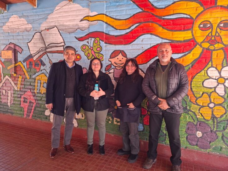 Visita de equipo SLEP Talagante a establecimientos de la comuna de El Monte